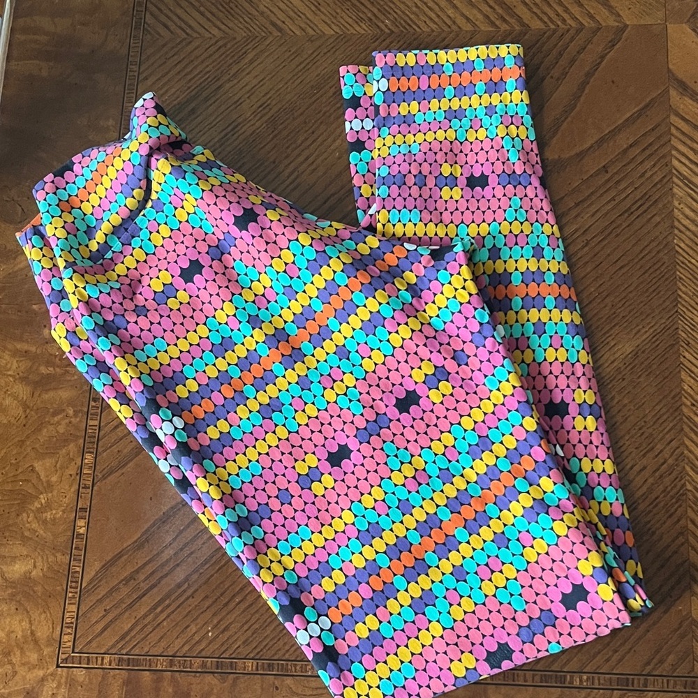 Liquido Vibrant Mosaic Leggings Sz medium